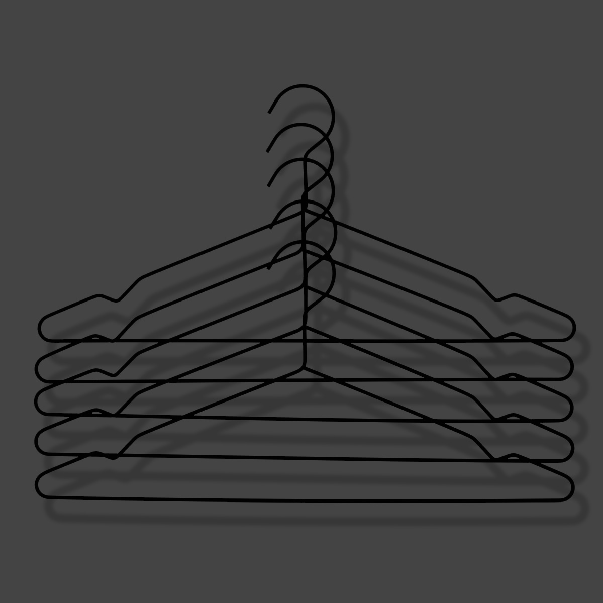 hangersblackset